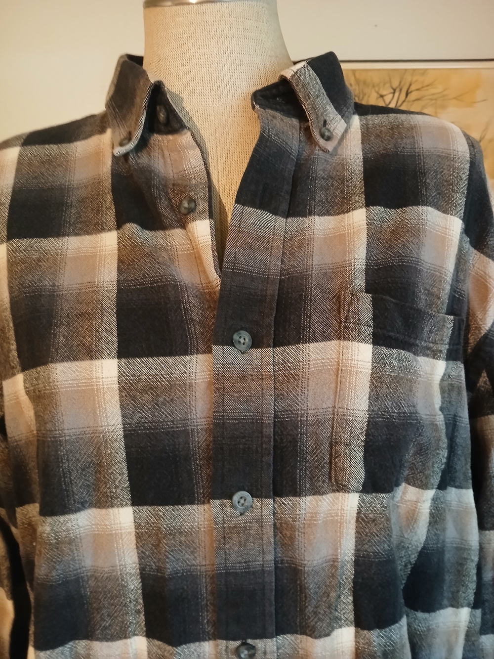 Pendleton Mason Plaid Wool Button Down